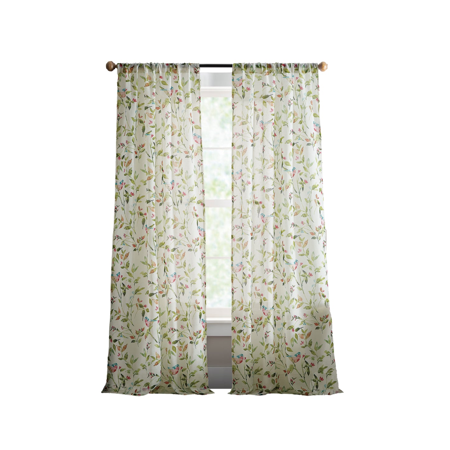 Martha Stewart Kensington Garden Print Curtain Panel Pair