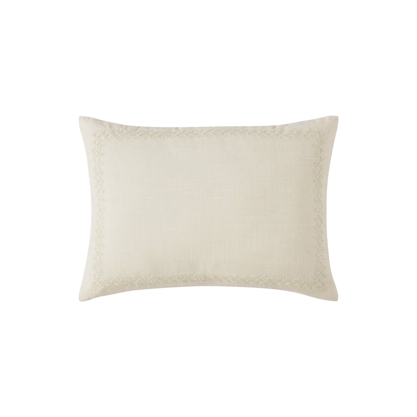 DKNY PURE Border Embroidery Decorative Pillow