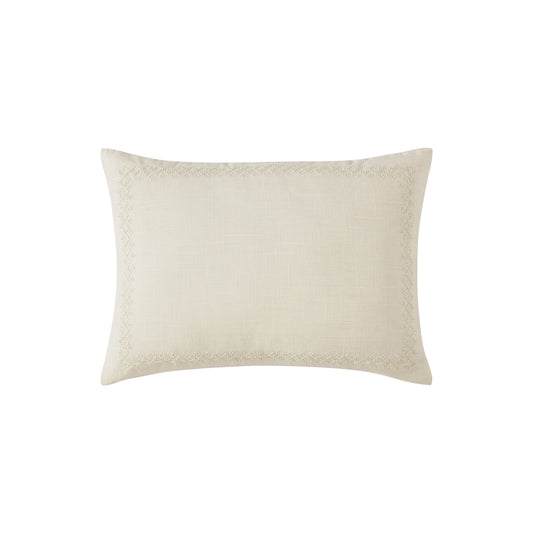 DKNY PURE Border Embroidery Decorative Pillow