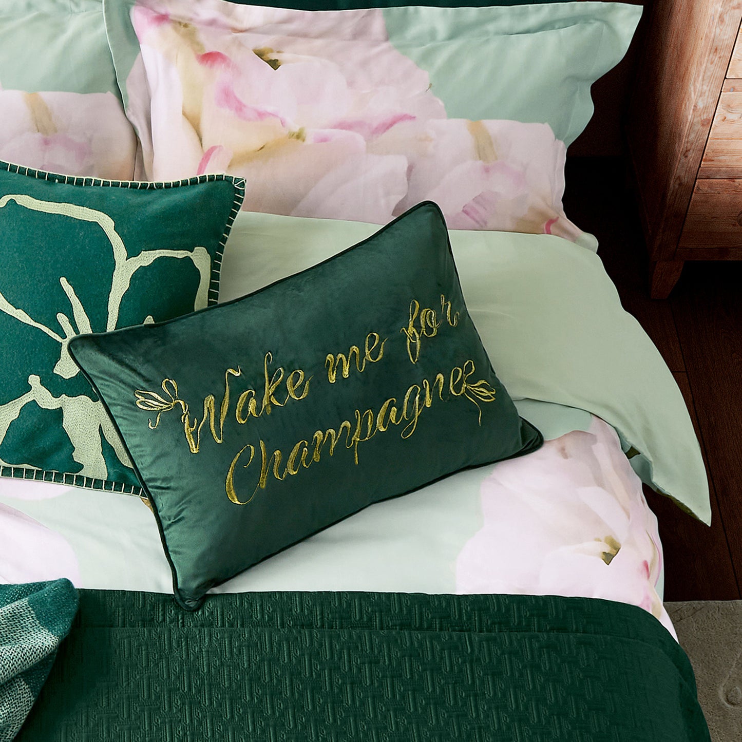 Ted Baker Wake Me Up For Champagne Decorative Pillow