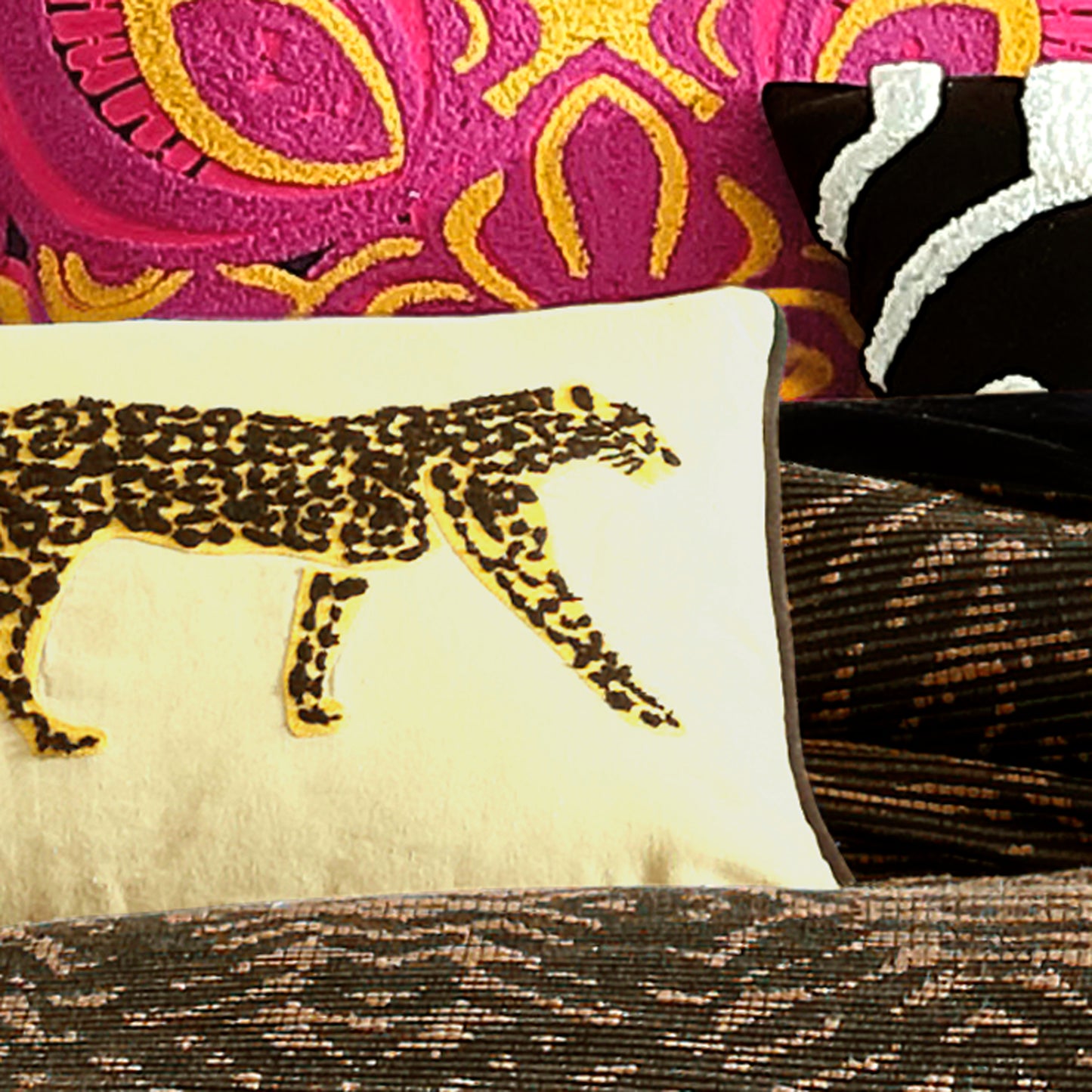 Rochelle Porter Jaguar Decorative Pillow