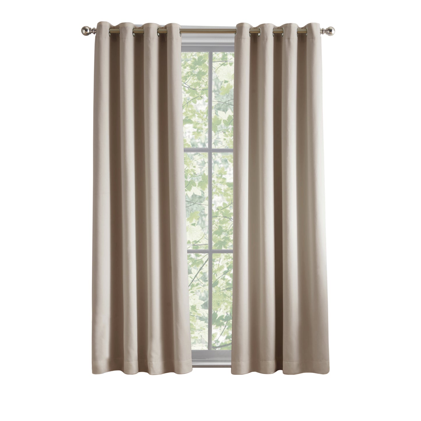 Tommy Hilfiger Kingston Grommet Lined, Set of 2 Curtain Panels