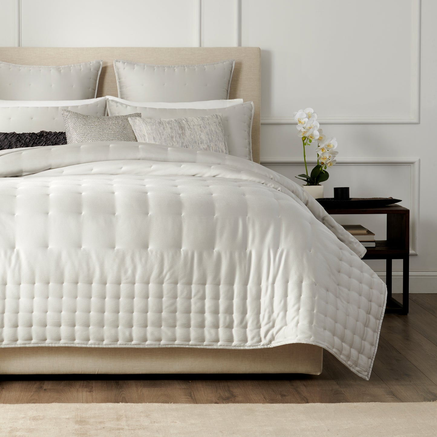 Donna Karan Home Hammered Silk Quilt Collection