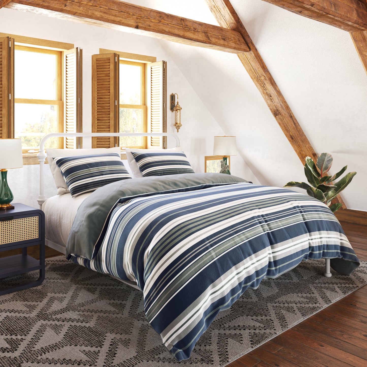 G.H. Bass & Co. Cypress Stripe Comforter Set