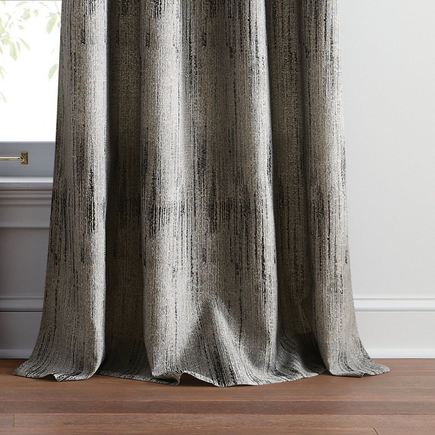 DKNY Basalt Jacquard Grommet Curtain Panel Pair