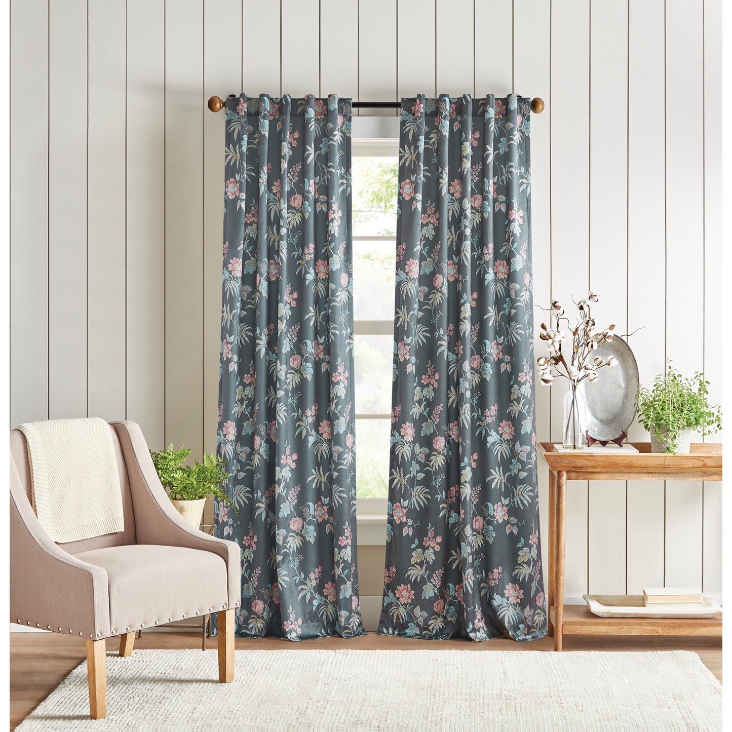 Martha Stewart Ms. Norah Room Darkening Curtain Panel Pair