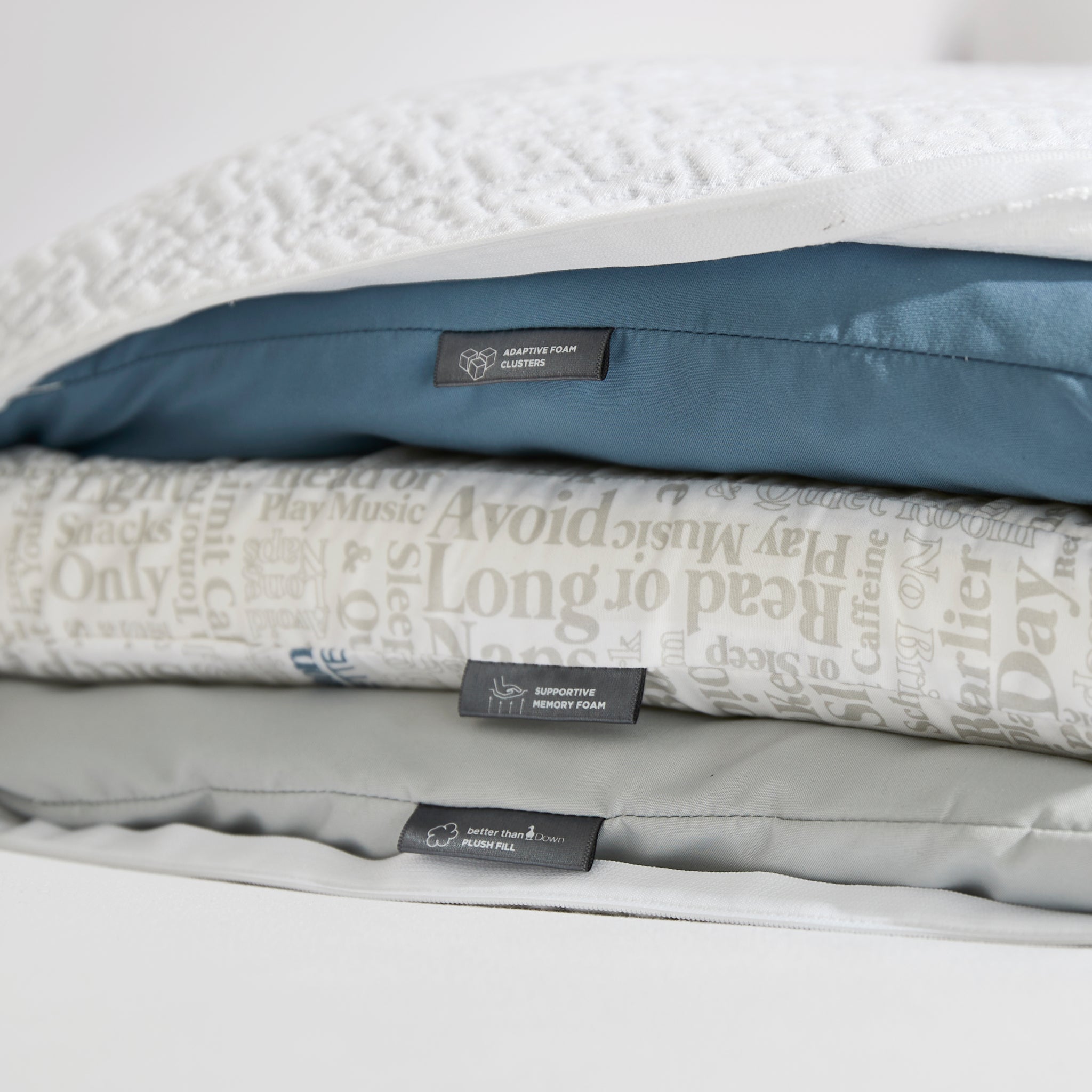 Brookstone Layer Adjust Pillow decoratd