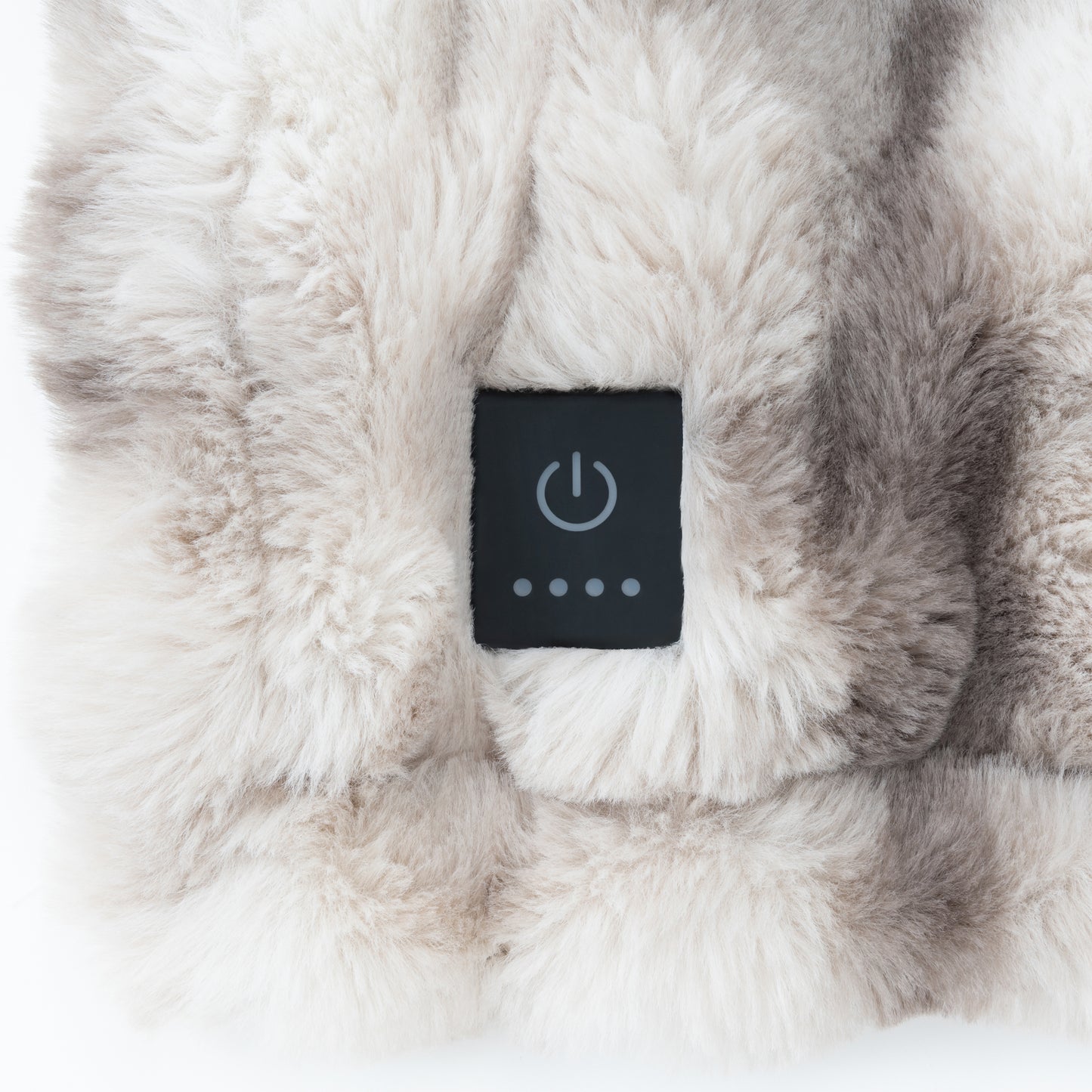 Brookstone Luxe Faux Fur Heated Throw