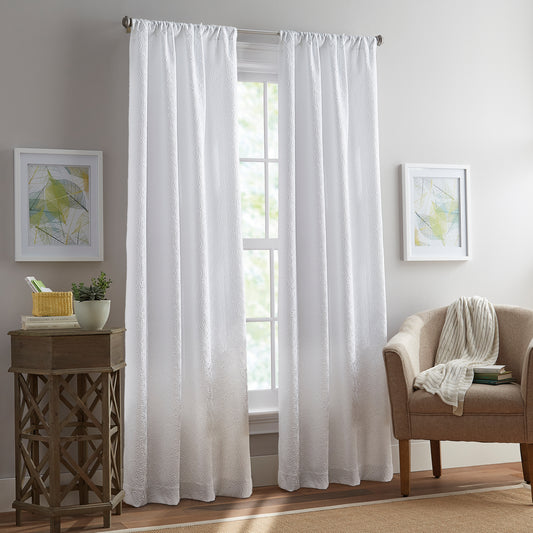 Peri Home Filigree Curtain Poletop Panel Pair