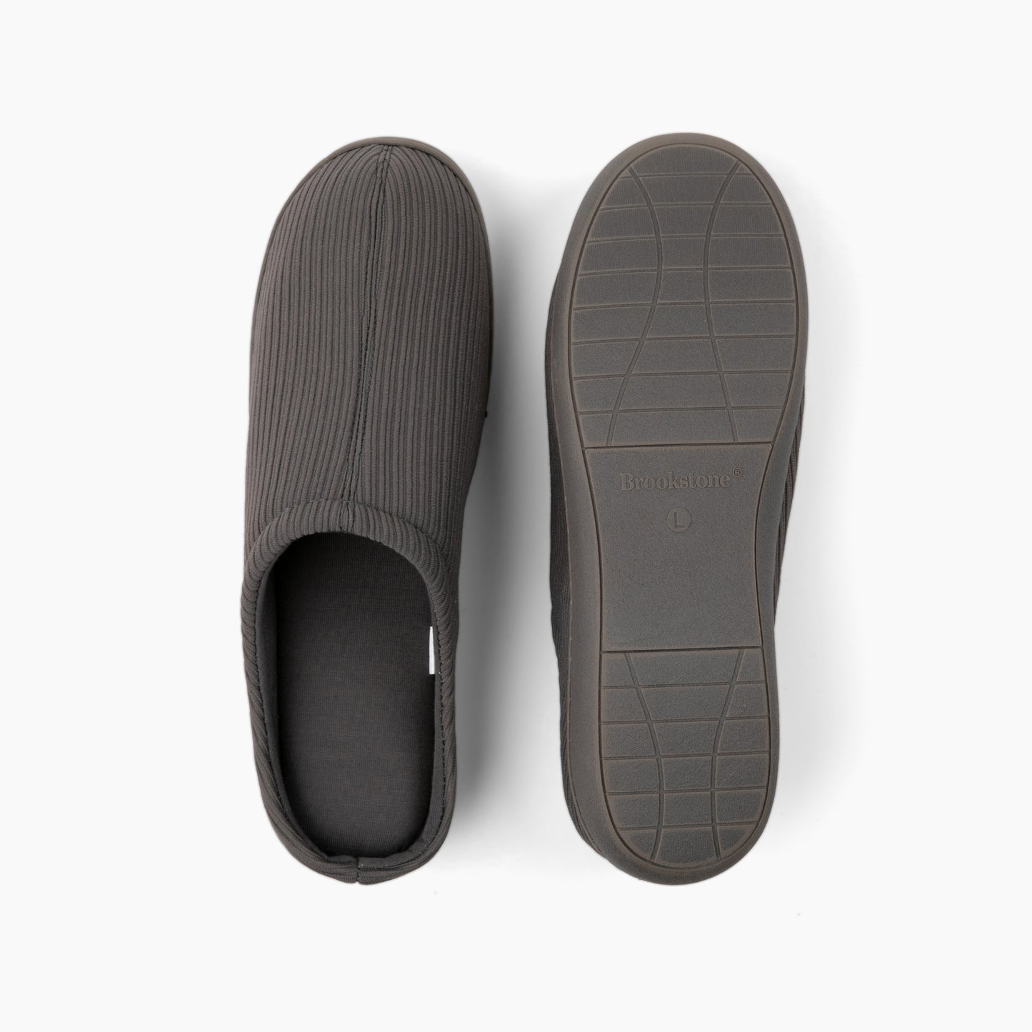 Brookstone Classic Comfort Memory Foam Slippers