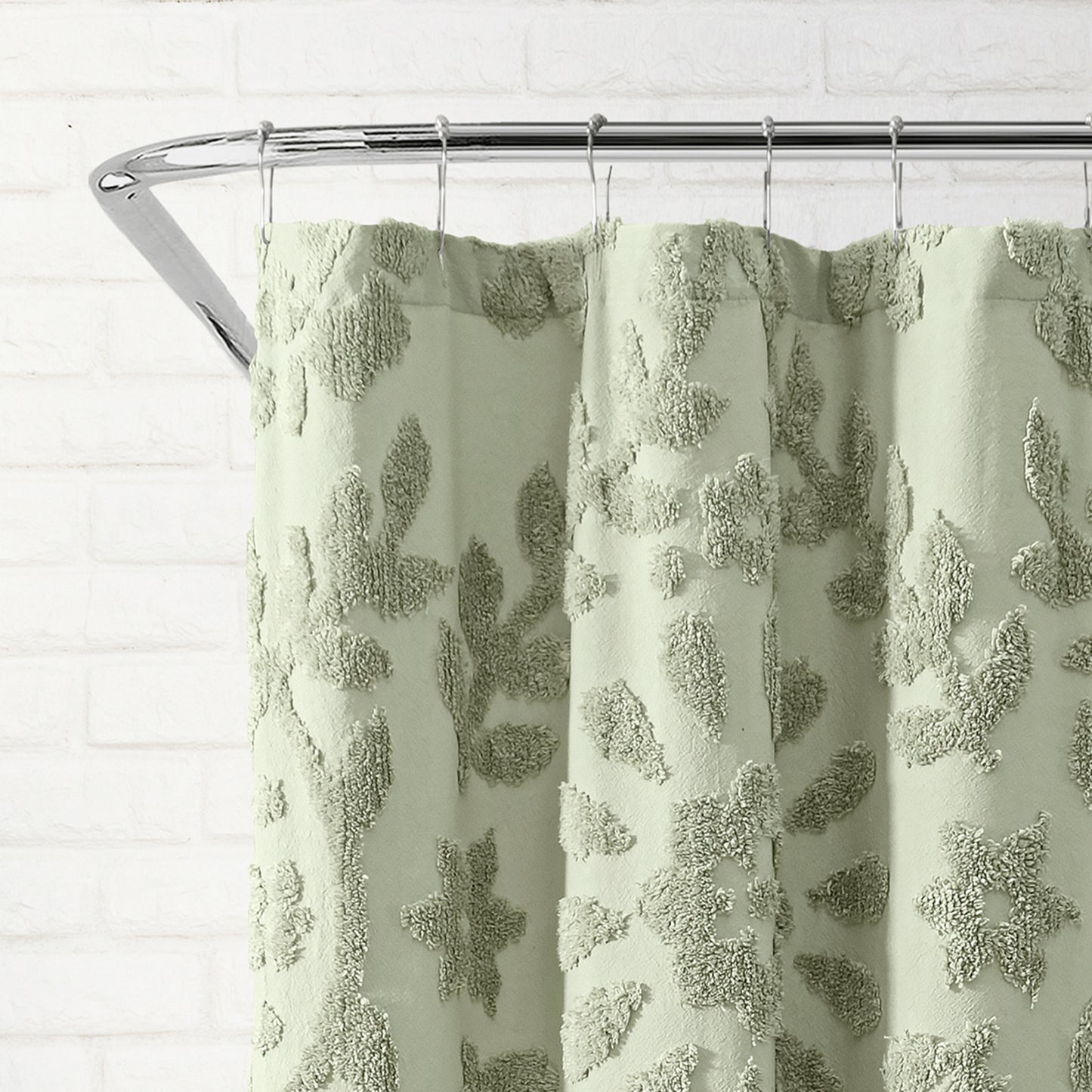 Peri Home Chenille Laurel Shower Curtain