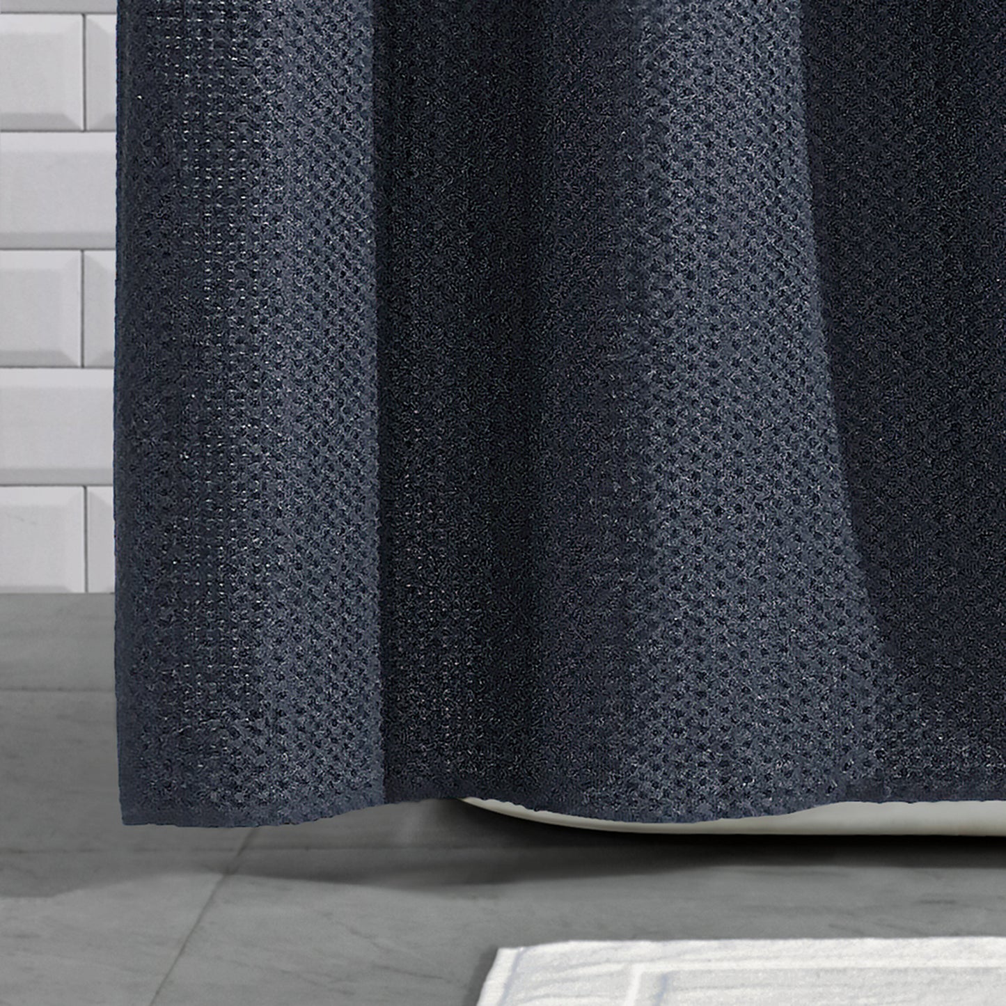 DKNY Modern Waffle Shower Curtain