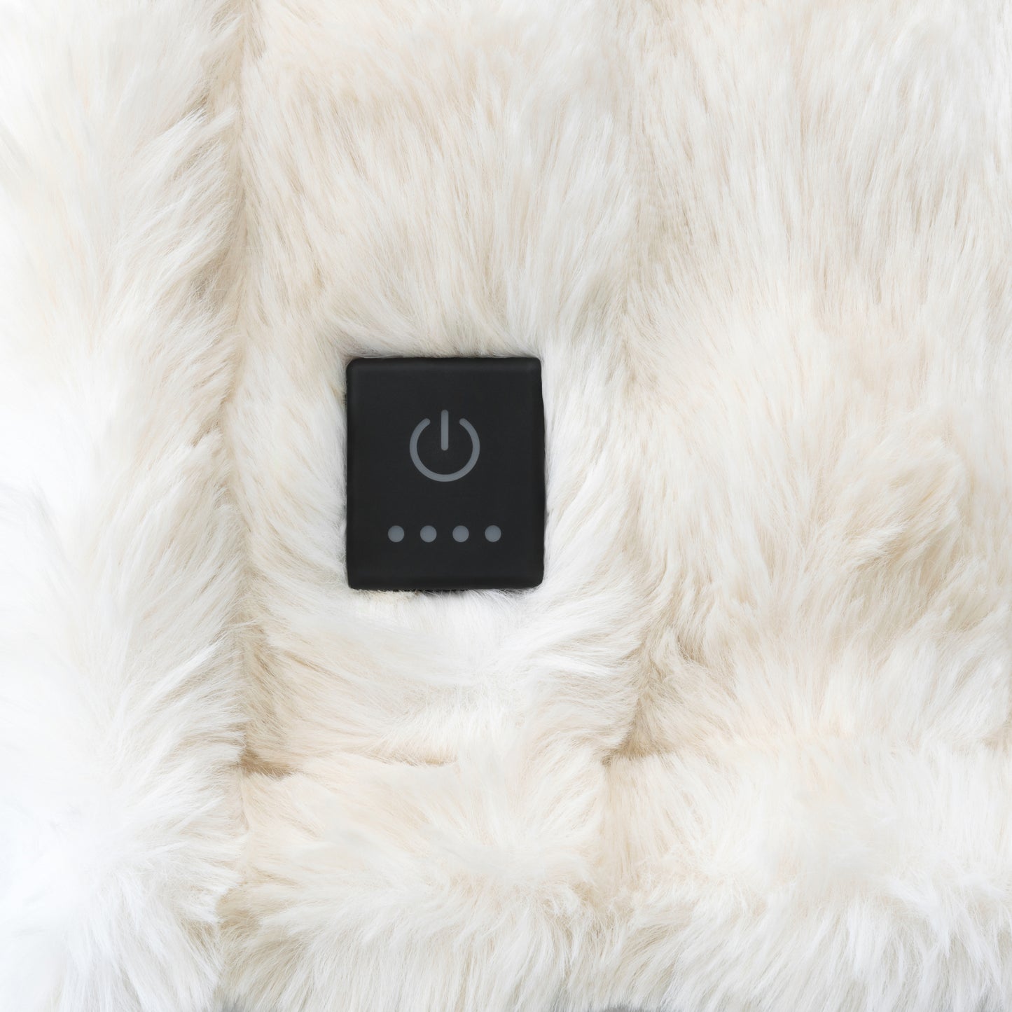 Brookstone Luxe Faux Fur Heated Throw