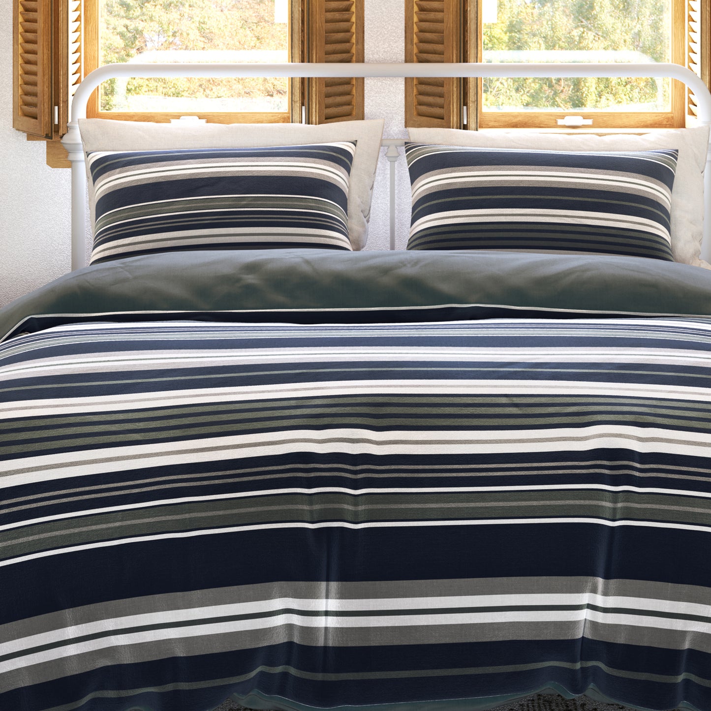 G.H. Bass & Co. Cypress Stripe Comforter Set