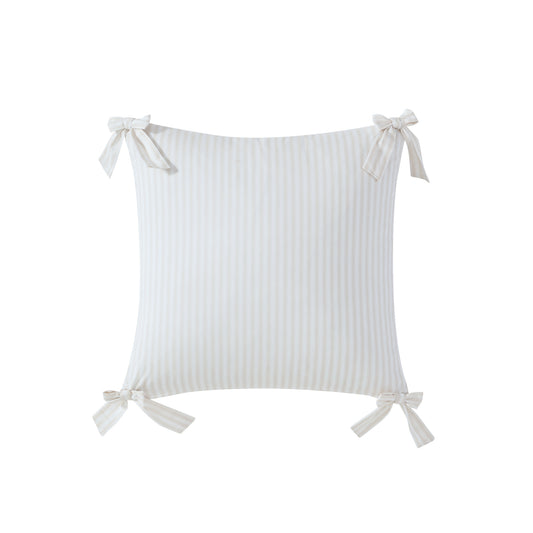 Peri Home Pinstripe Bow Decorative Pillow