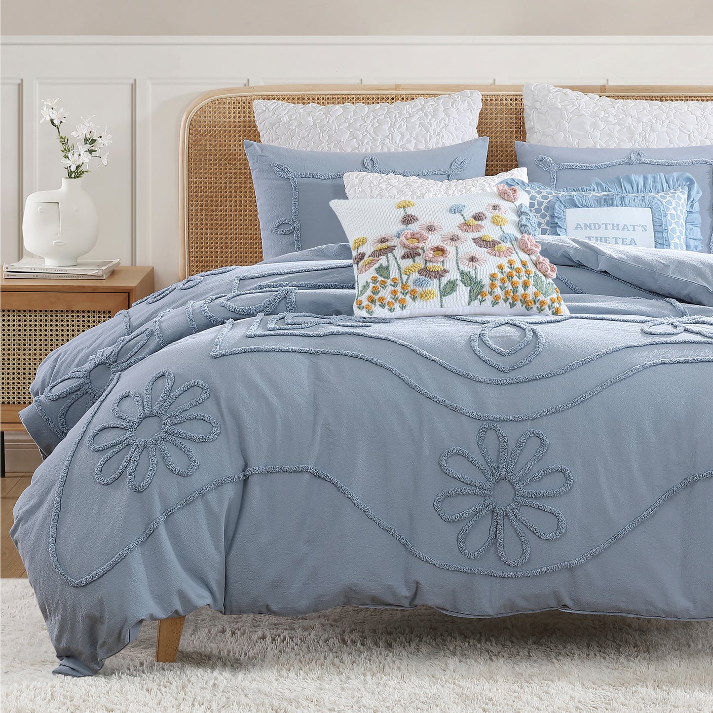 Peri Home Retro Scroll Duvet Set