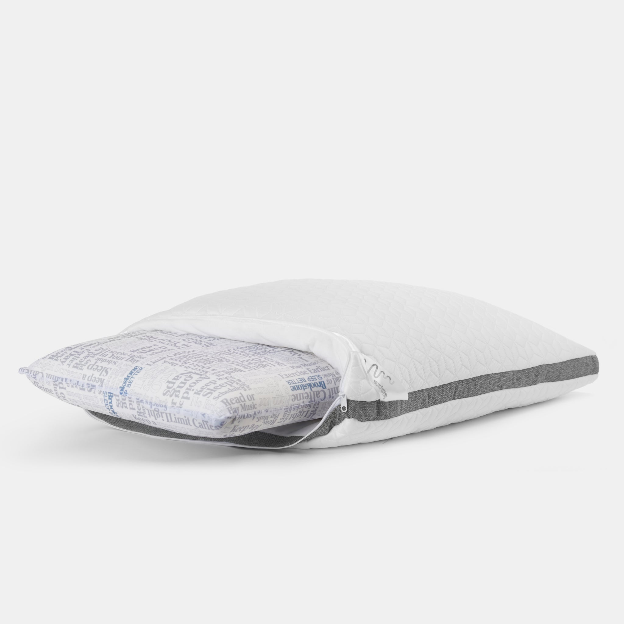 Brookstone Perfect 2 in 1 Comfort Pillow decoratd