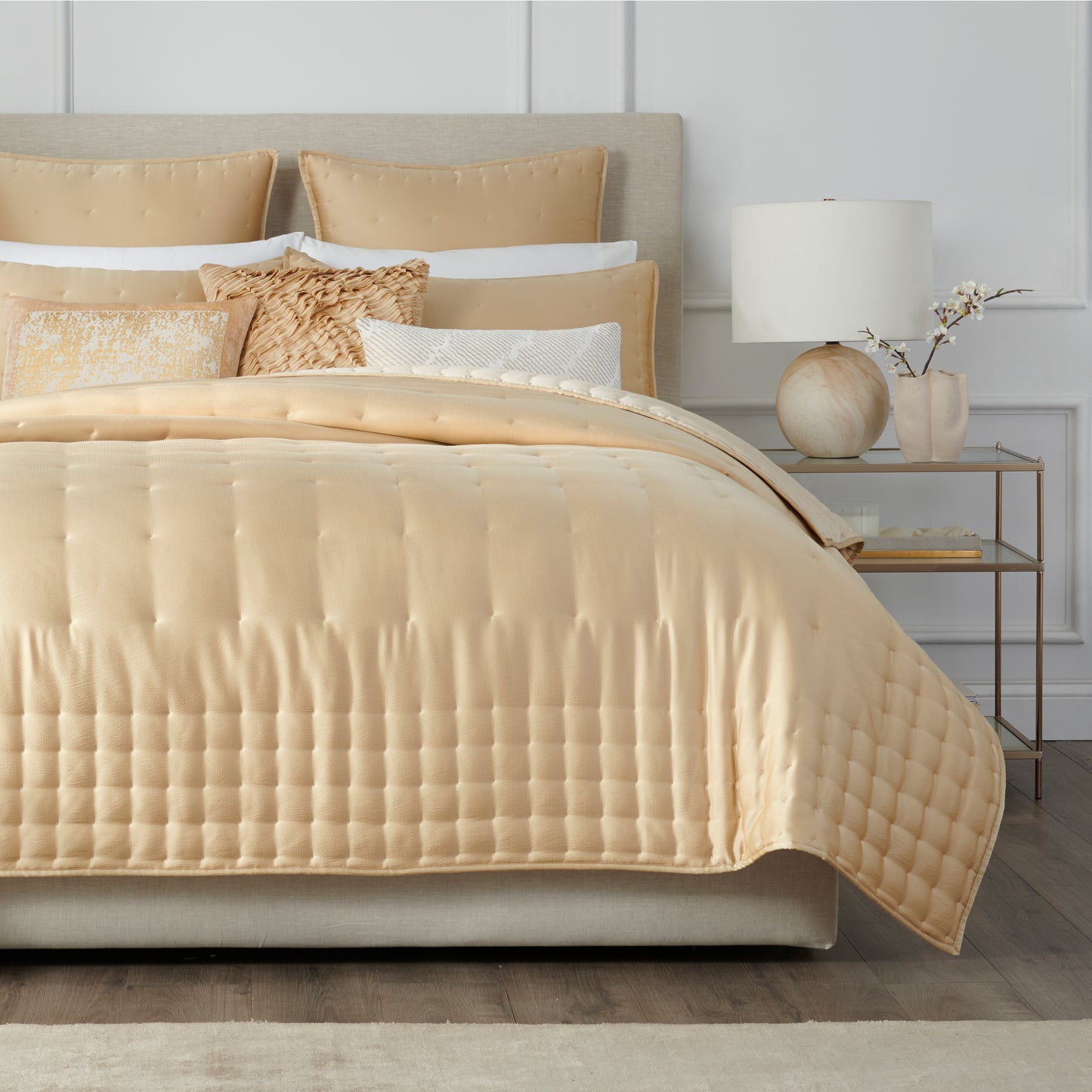 Donna Karan Home Hammered Silk Quilt Collection