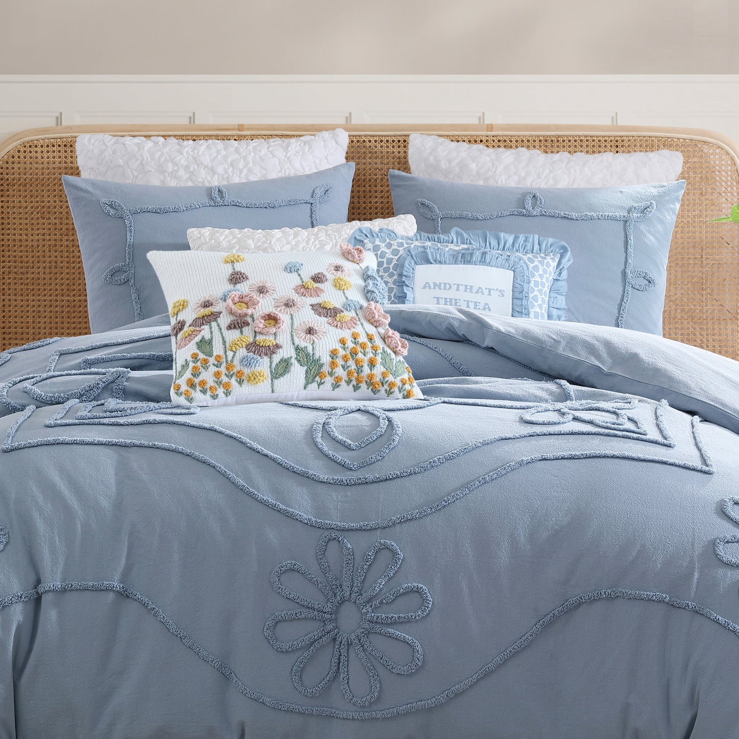 Peri Home Retro Scroll Duvet Set