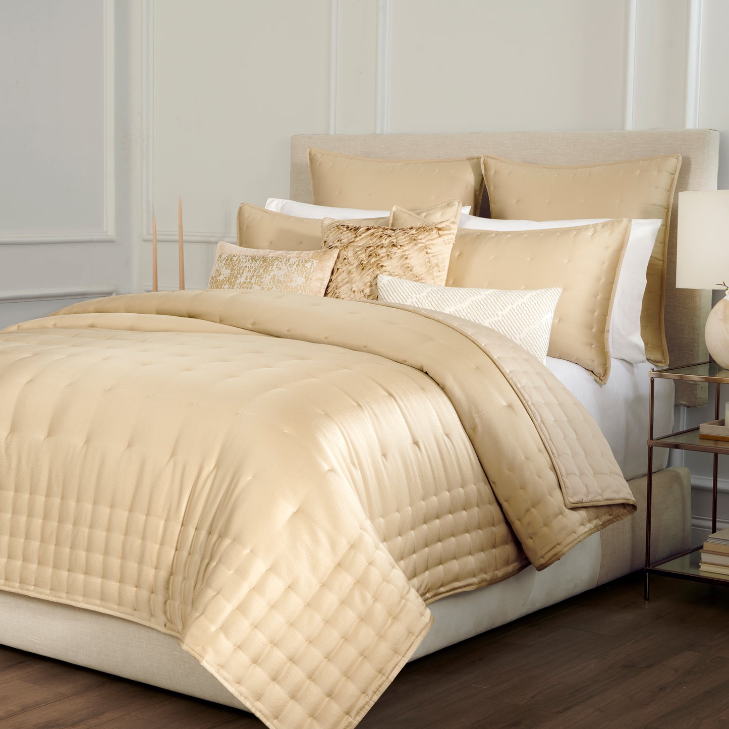 Donna Karan Home Hammered Silk Quilt Collection