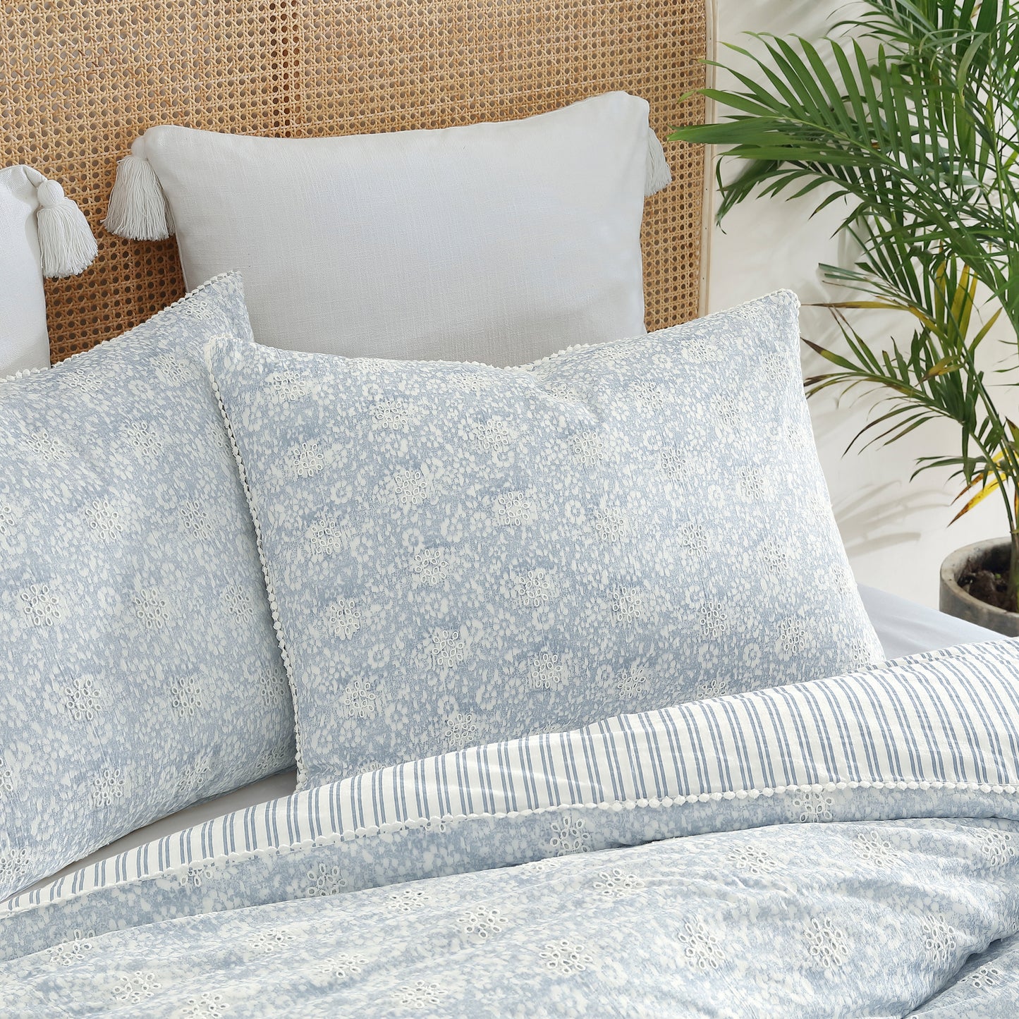 Peri Home Ikat Eyelet Duvet Set