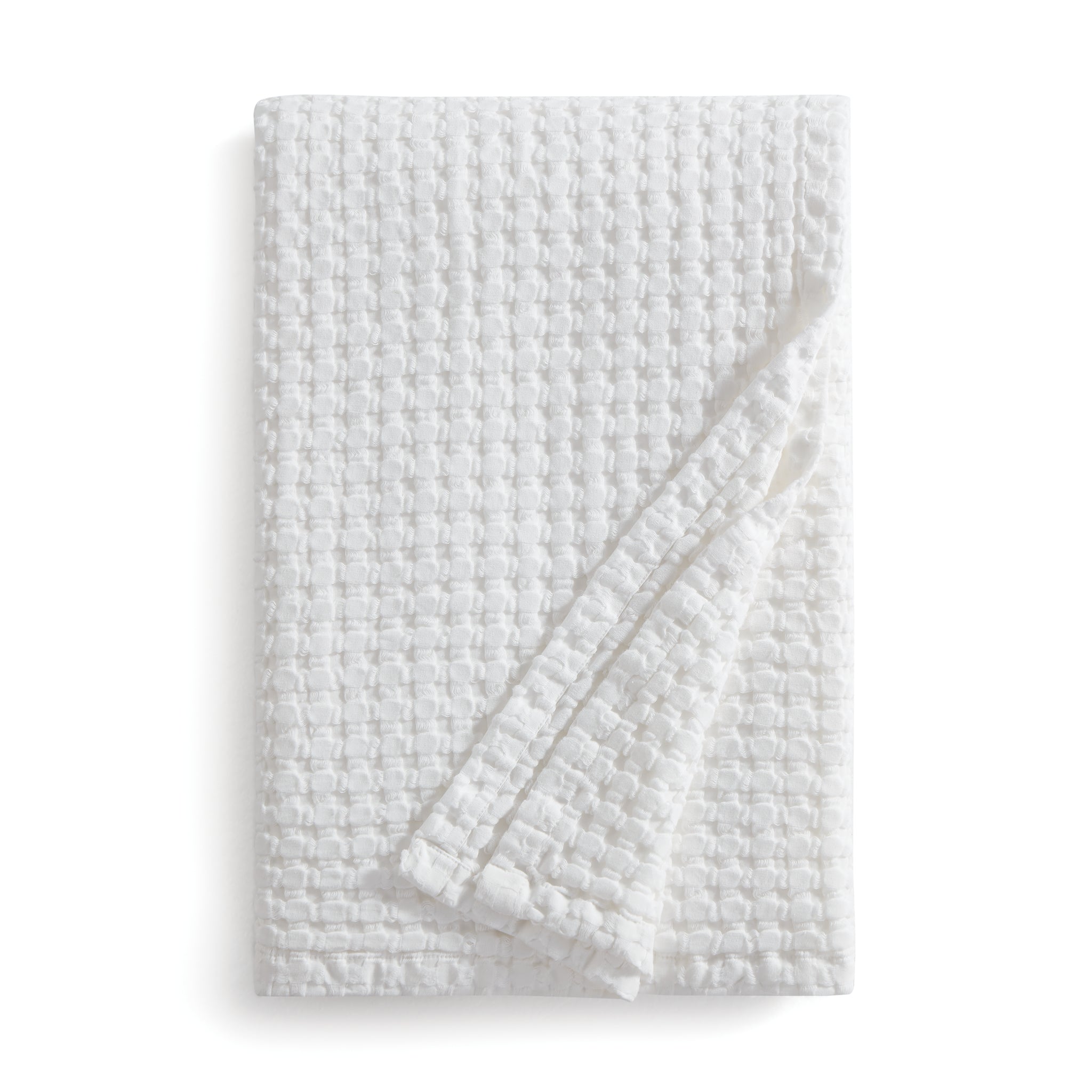 DKNY Pure Waffle Blanket decoratd