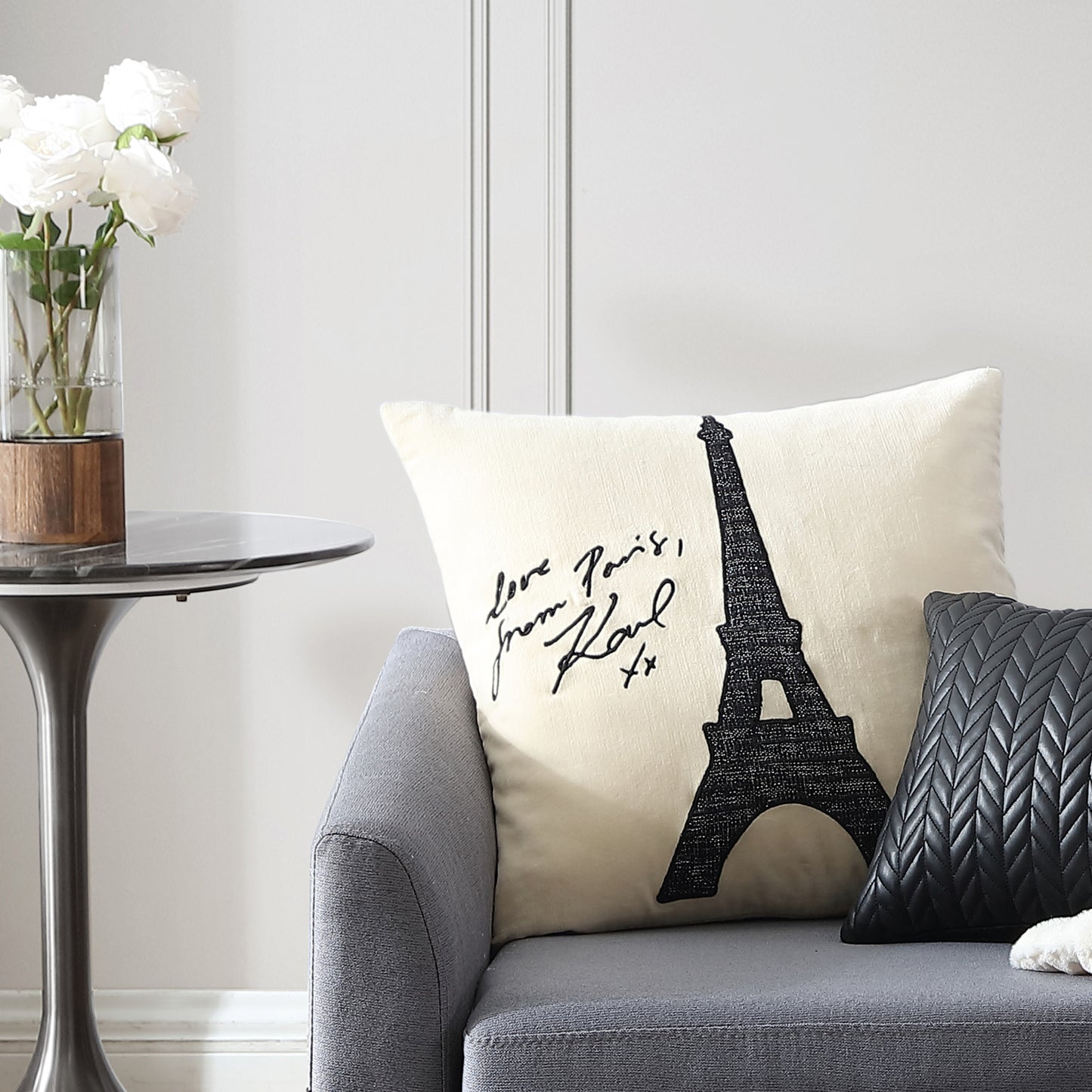 KARL LAGERFELD PARIS Love From Paris Decorative Pillow
