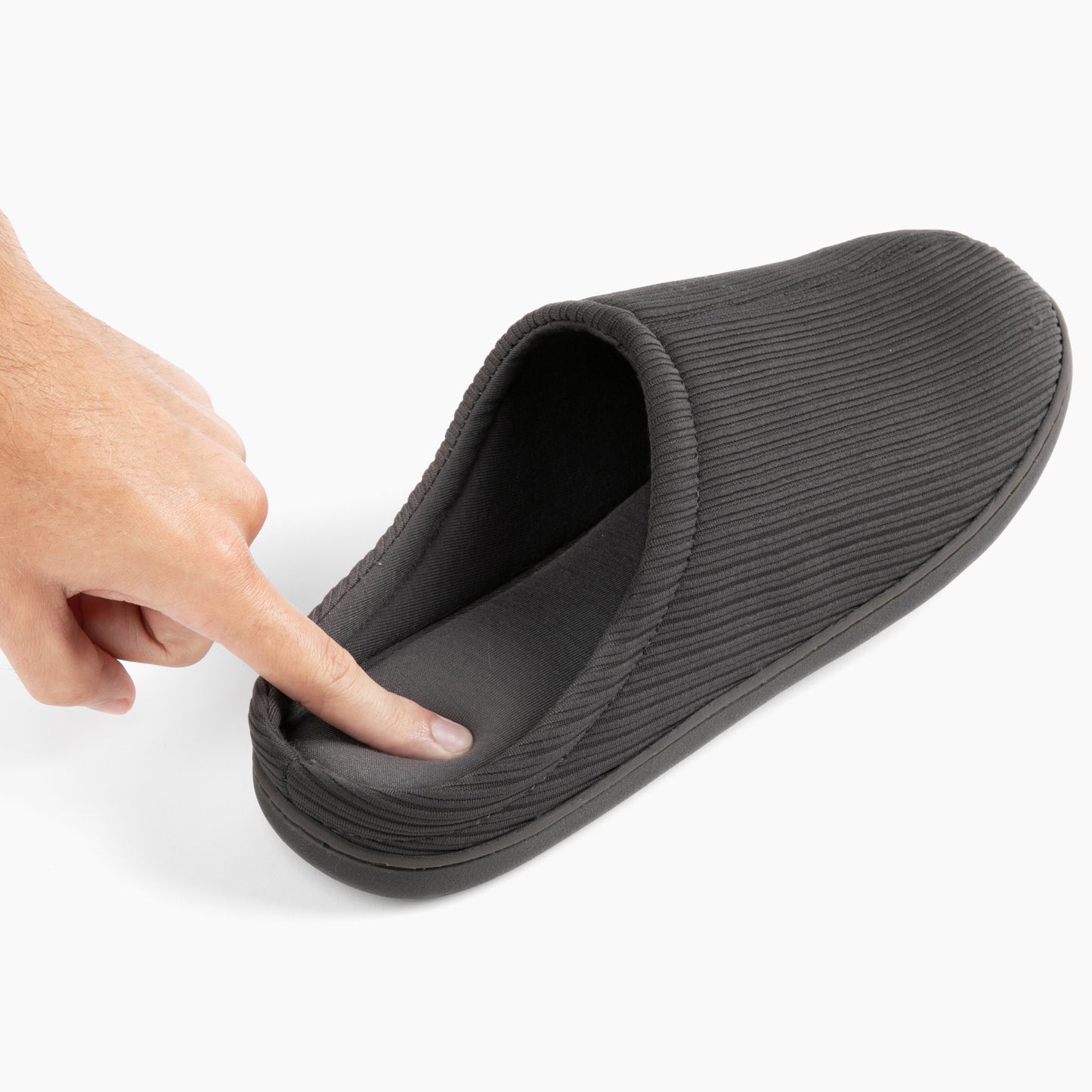 Brookstone Classic Comfort Memory Foam Slippers