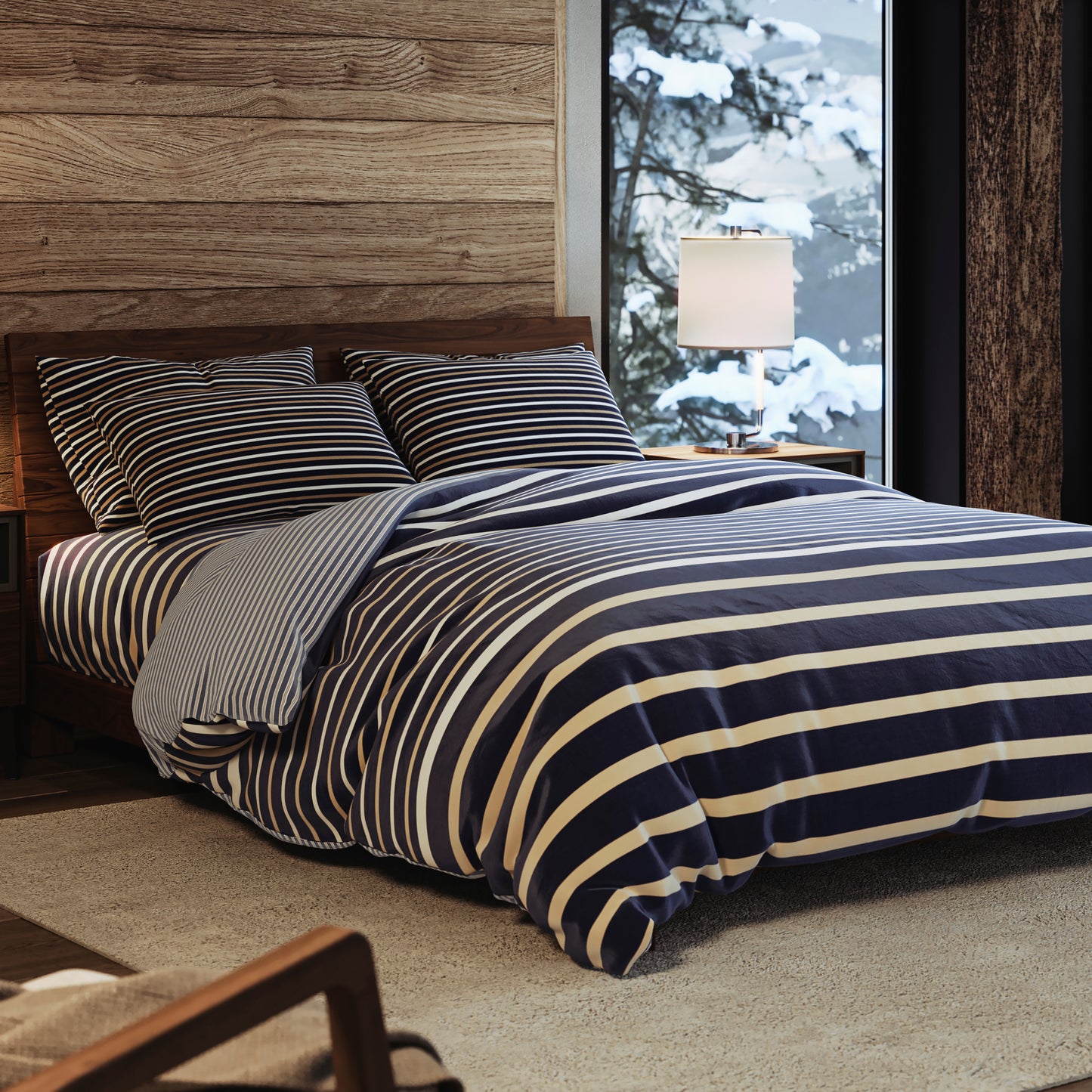 G.H. Bass & Co. Walker Stripe Comforter Set