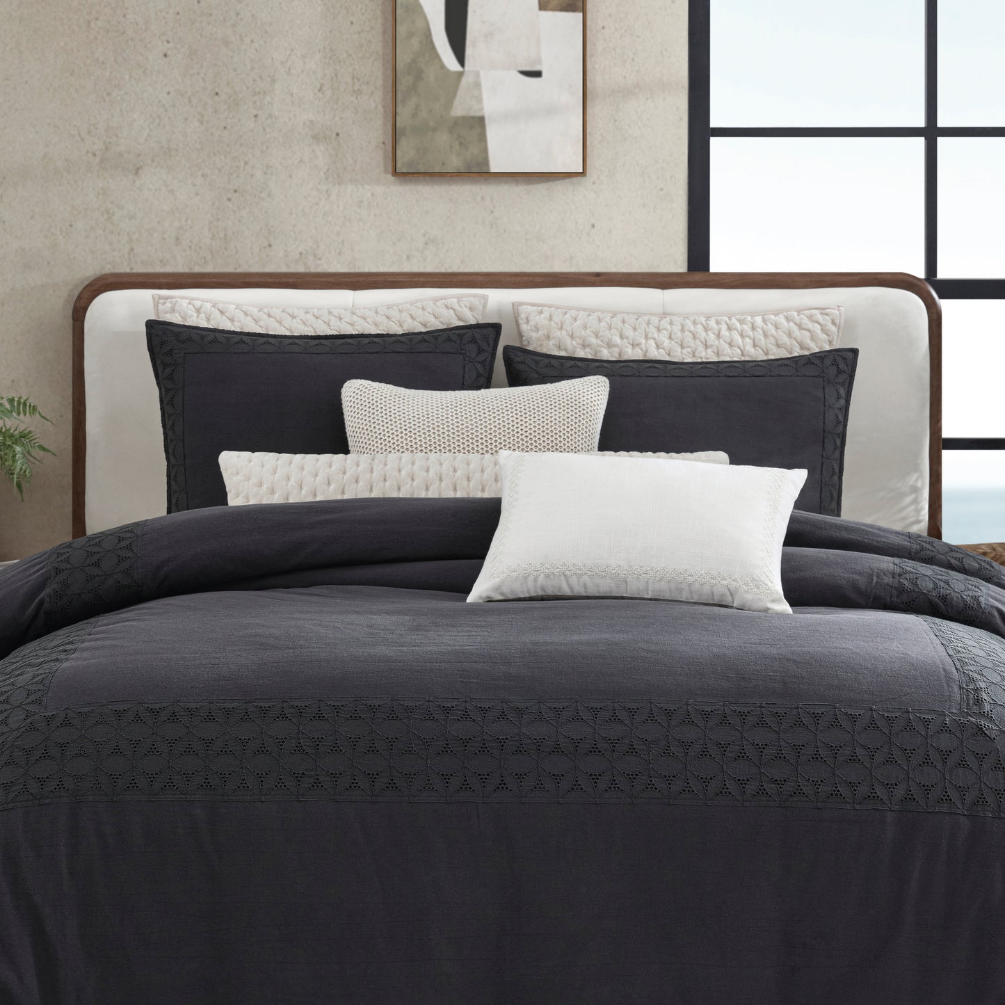 DKNY PURE Hotel Eyelet Duvet Set