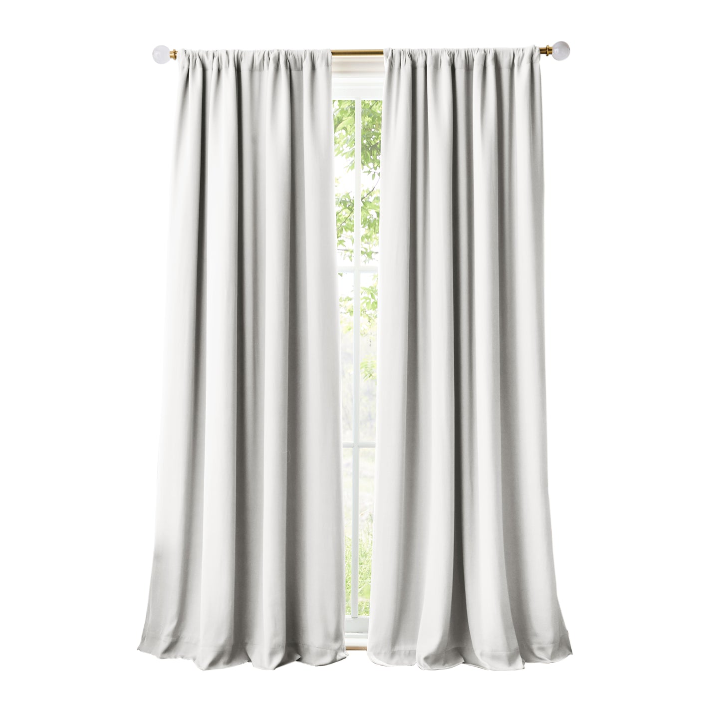 Karl Lagerfeld Paris Silky Cloud Blackout Lined, Set of 2 Curtain Panels