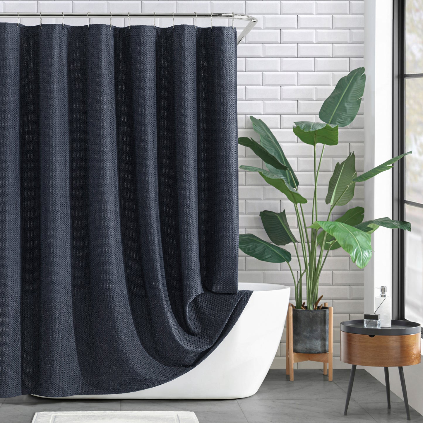 DKNY Modern Waffle Shower Curtain