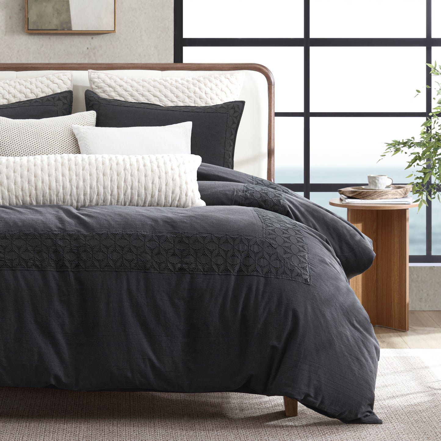 DKNY PURE Hotel Eyelet Duvet Set