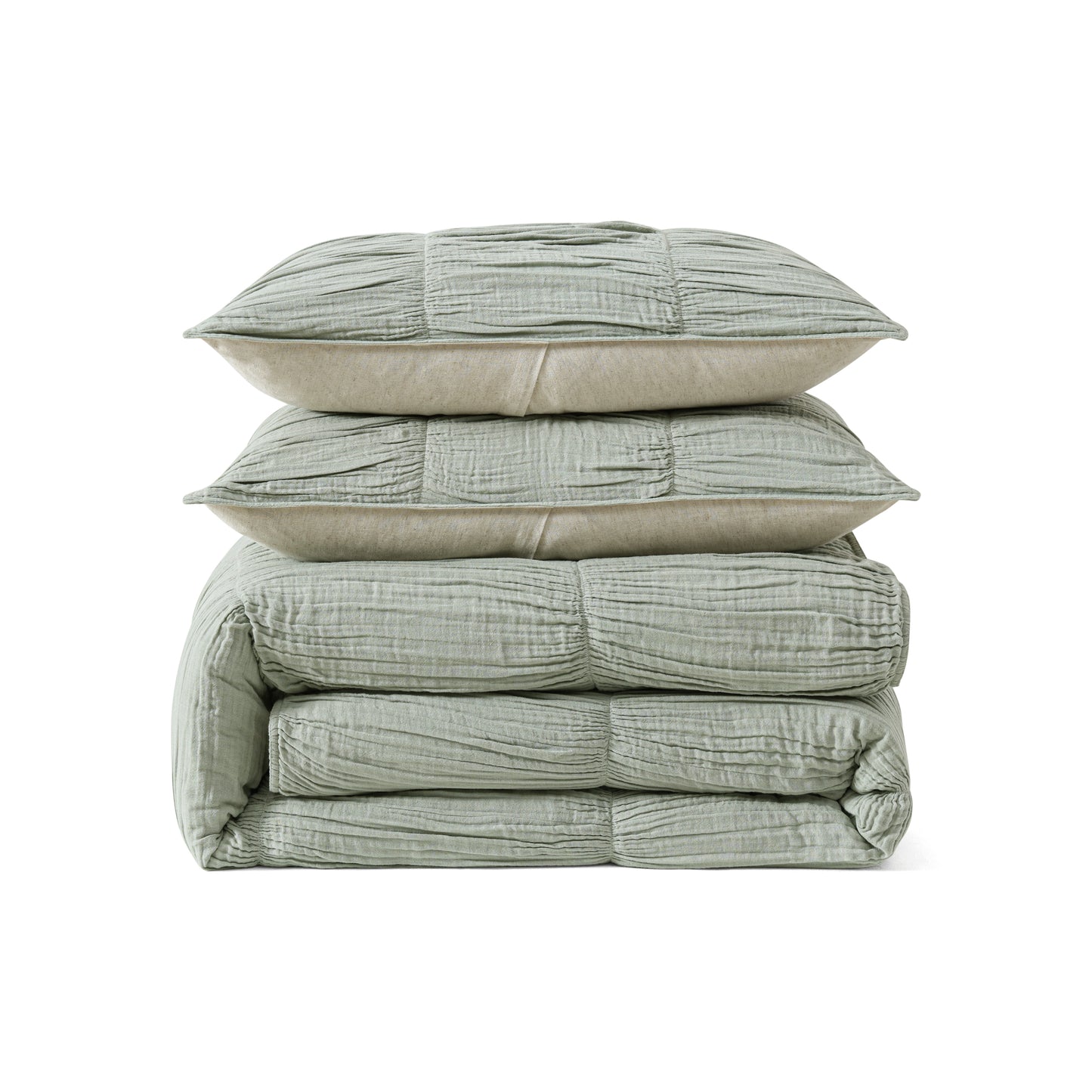 DKNY PURE Ruched Gauze Duvet Set