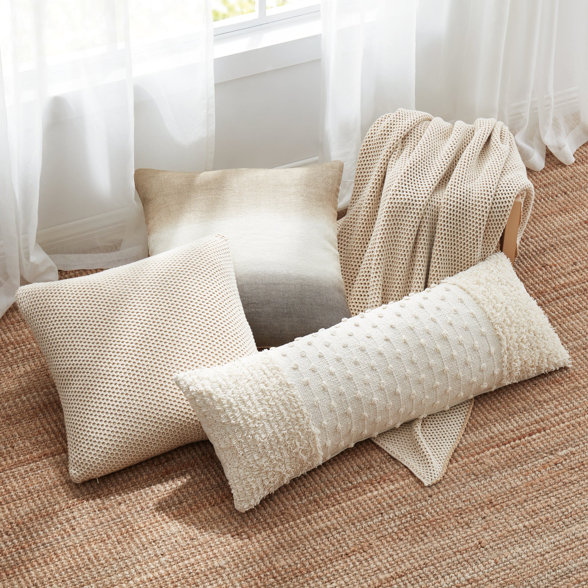 DKNY Pure Honeycomb Decorative Pillow