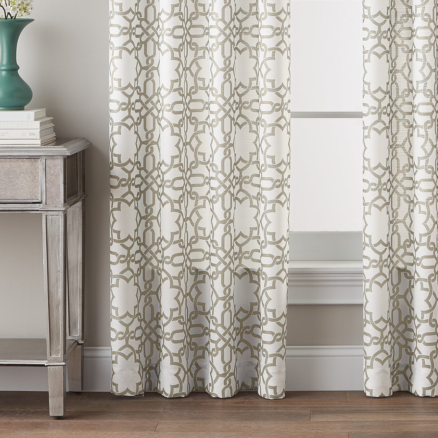 Lotus Harmony Poletop Window Curtain Panel Linen