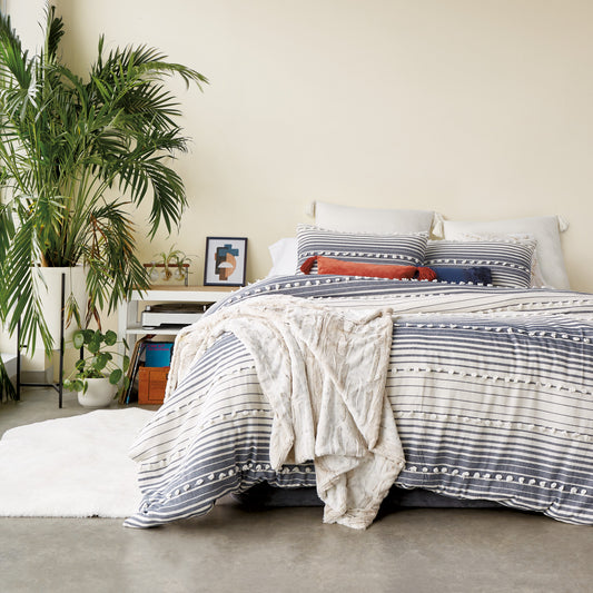 Peri Home Yarn Dyed Tufted Stripe Comforter Set