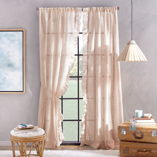 Peri Home Arabella Poletop Window Curtain Panel blush