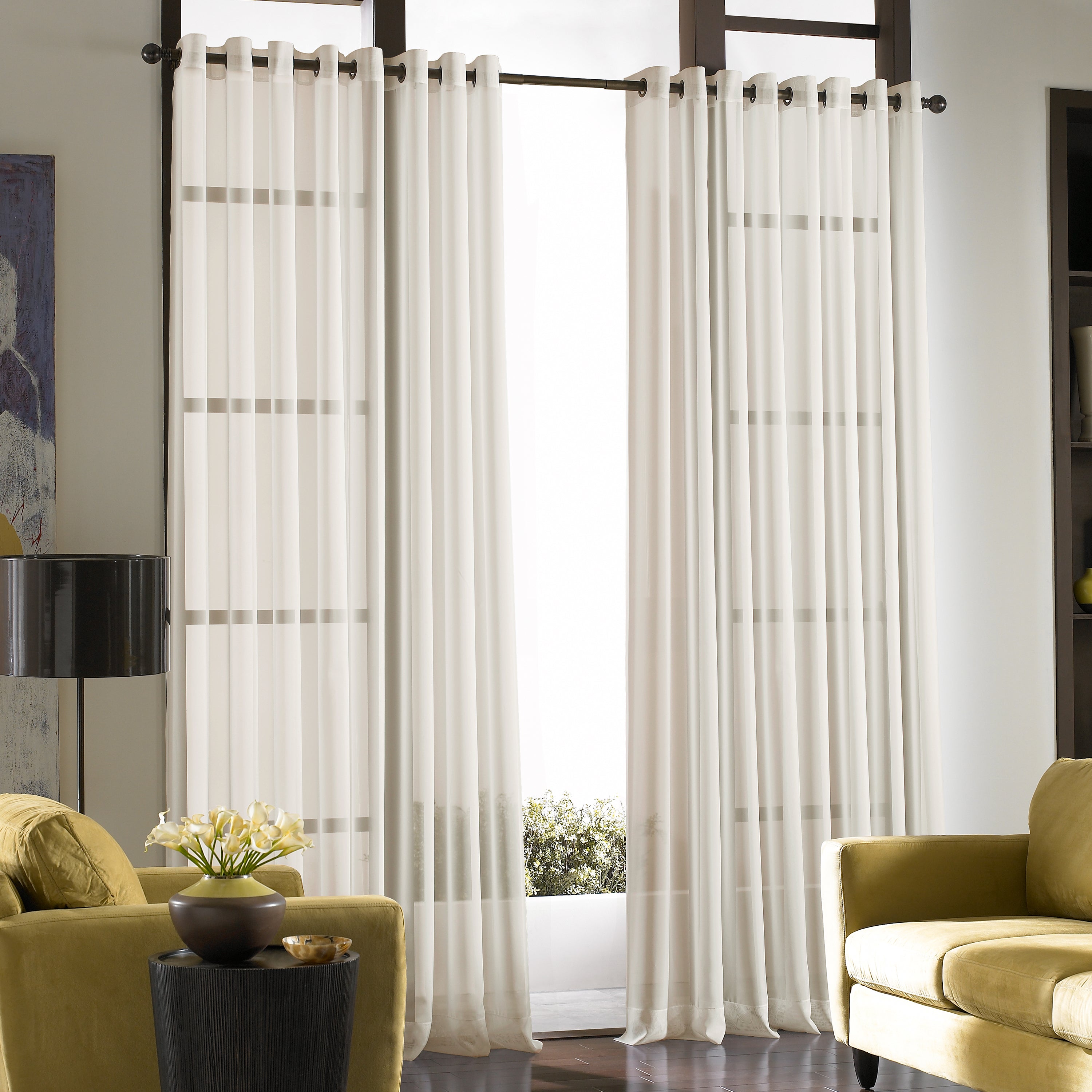 Curtainworks Soho Voile Grommet Window Curtain – decoratd