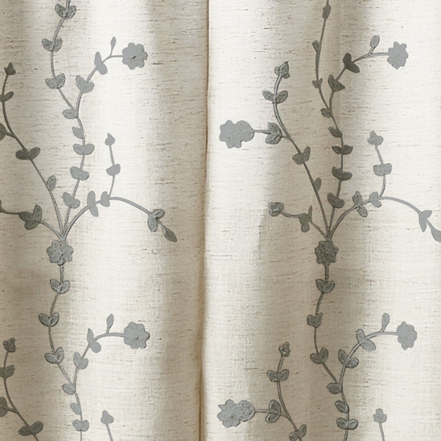 Curtainworks Lynette Tier & Valance Separates Grey