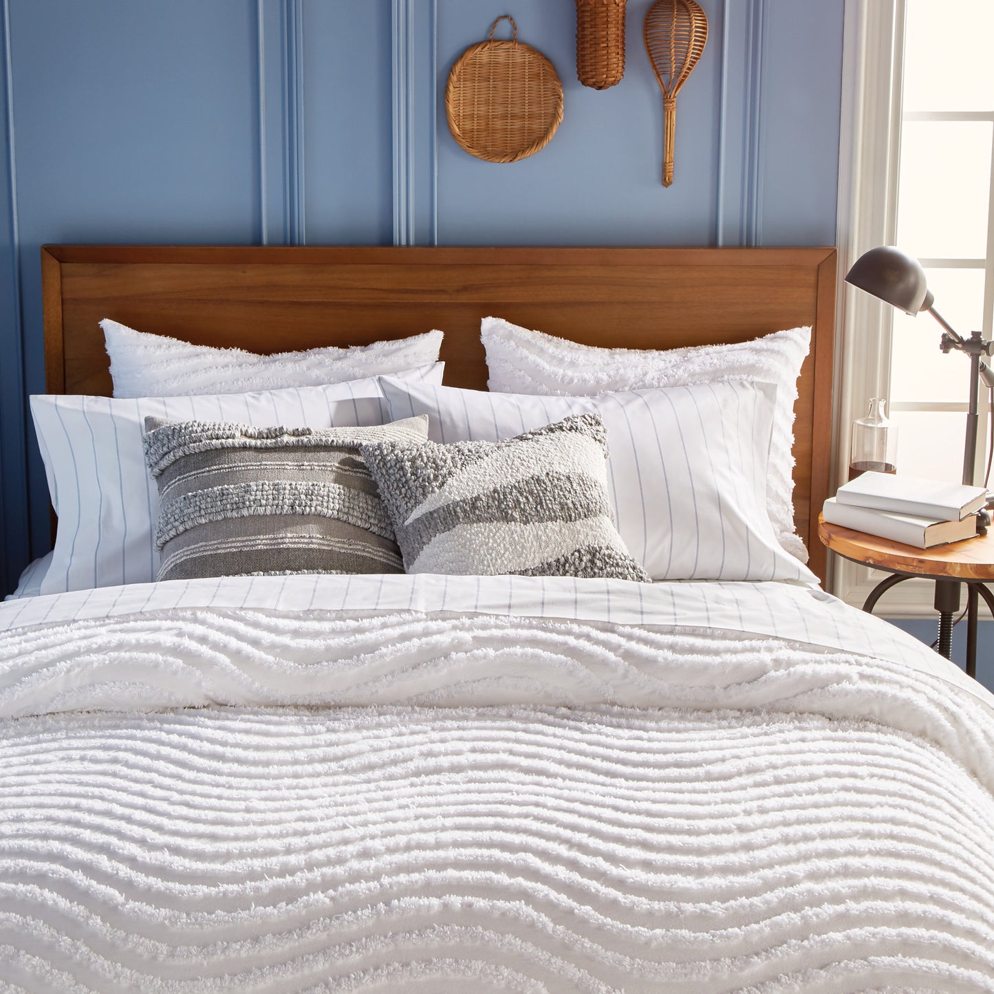 Murmur Chenille Wave Comforter Bedding Collection
