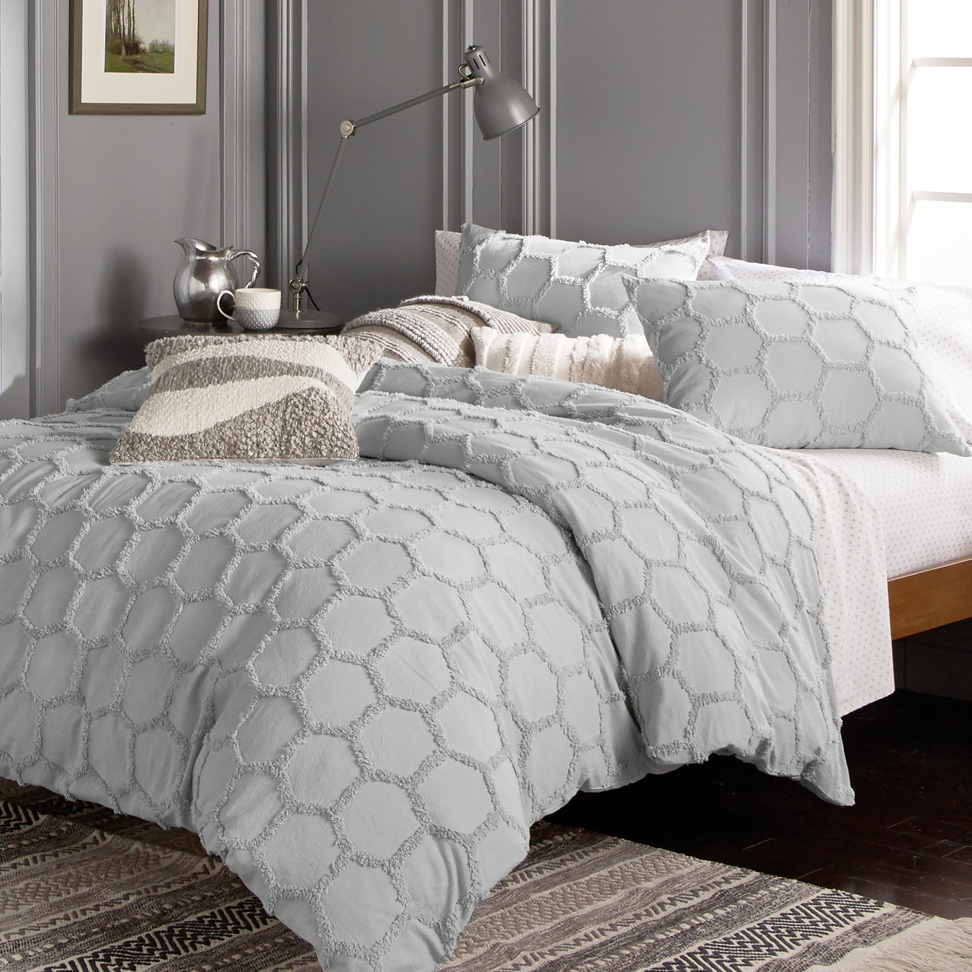 Murmur Chenille Honeycomb Comforter Bedding Collection