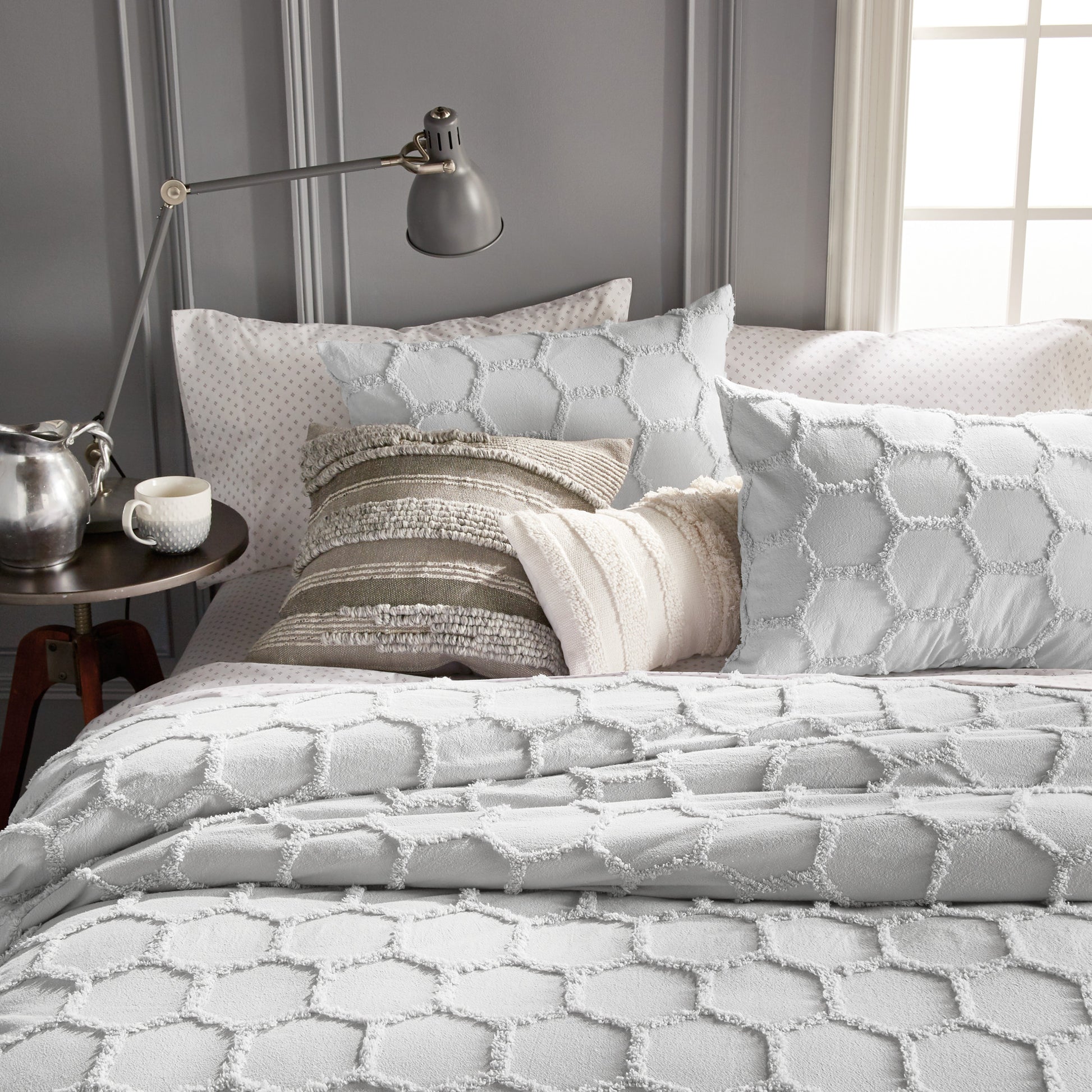 Murmur Chenille Honeycomb Comforter Bedding Collection