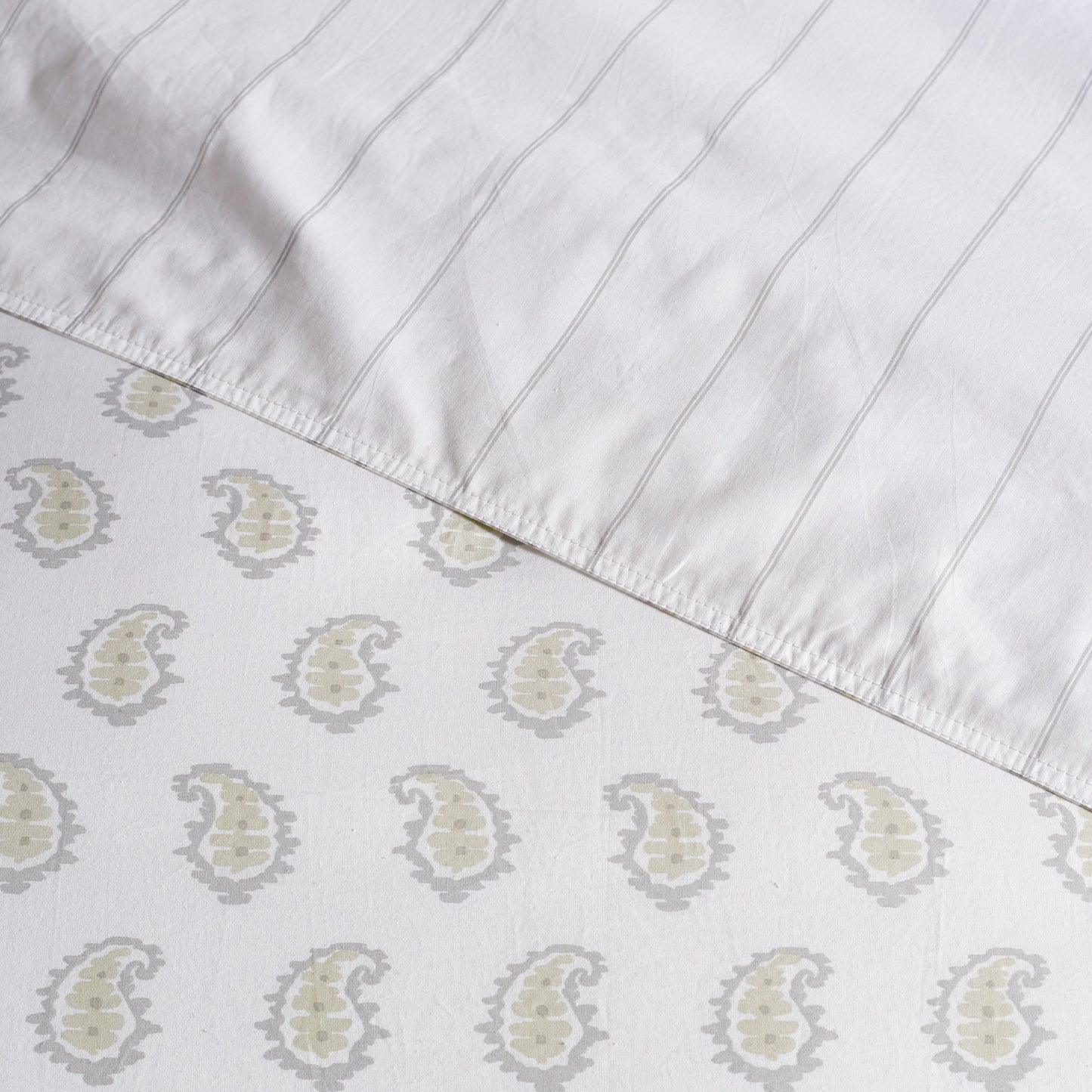 Murmur Sage Paisley Comforter Bedding Collection