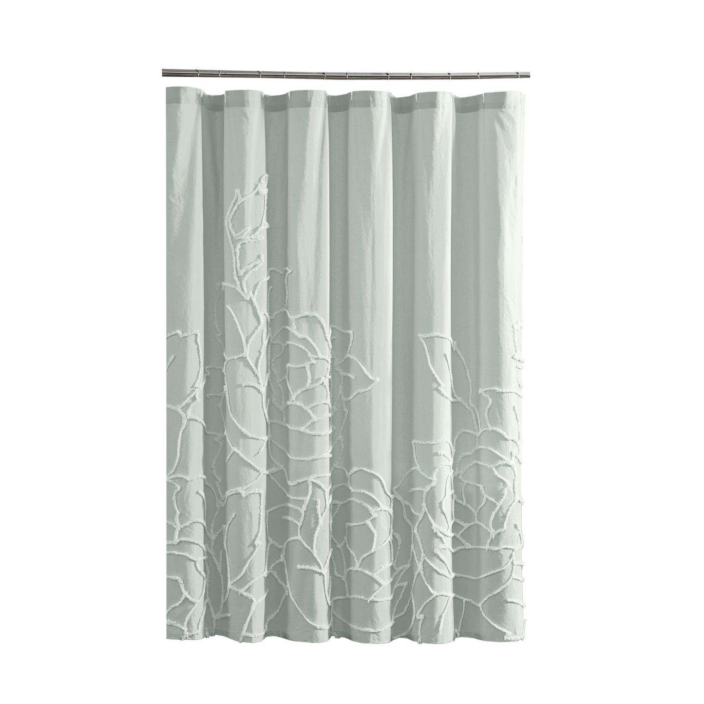 Peri Home Chenille Rose Shower Curtain