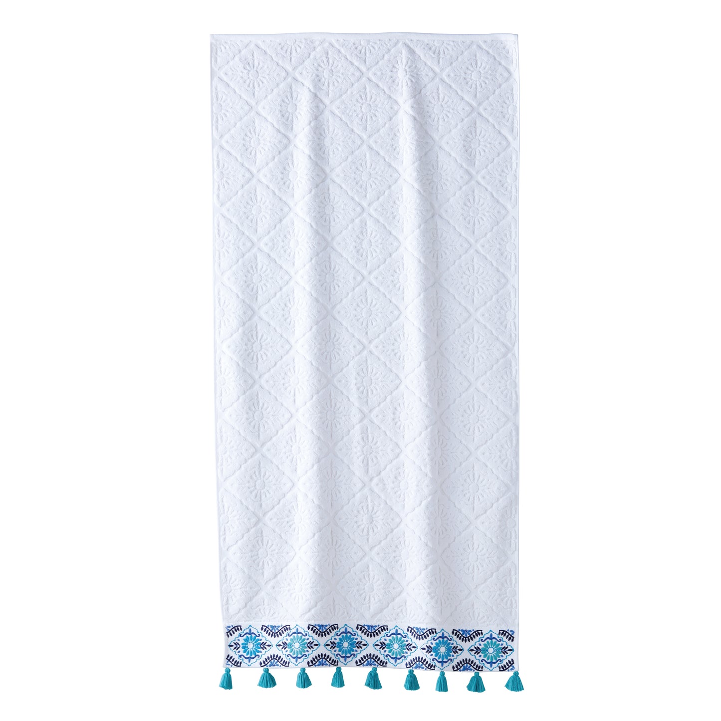 John Robshaw Aloka Blue Bath Towel