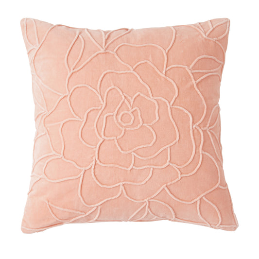 Peri Home Velvet Floral Decorative Pillow