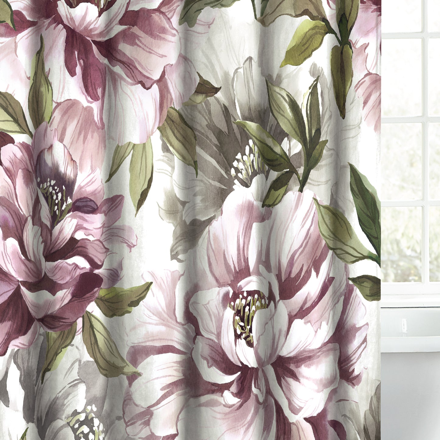 Peri Home Peony Blooms Shower Curtain