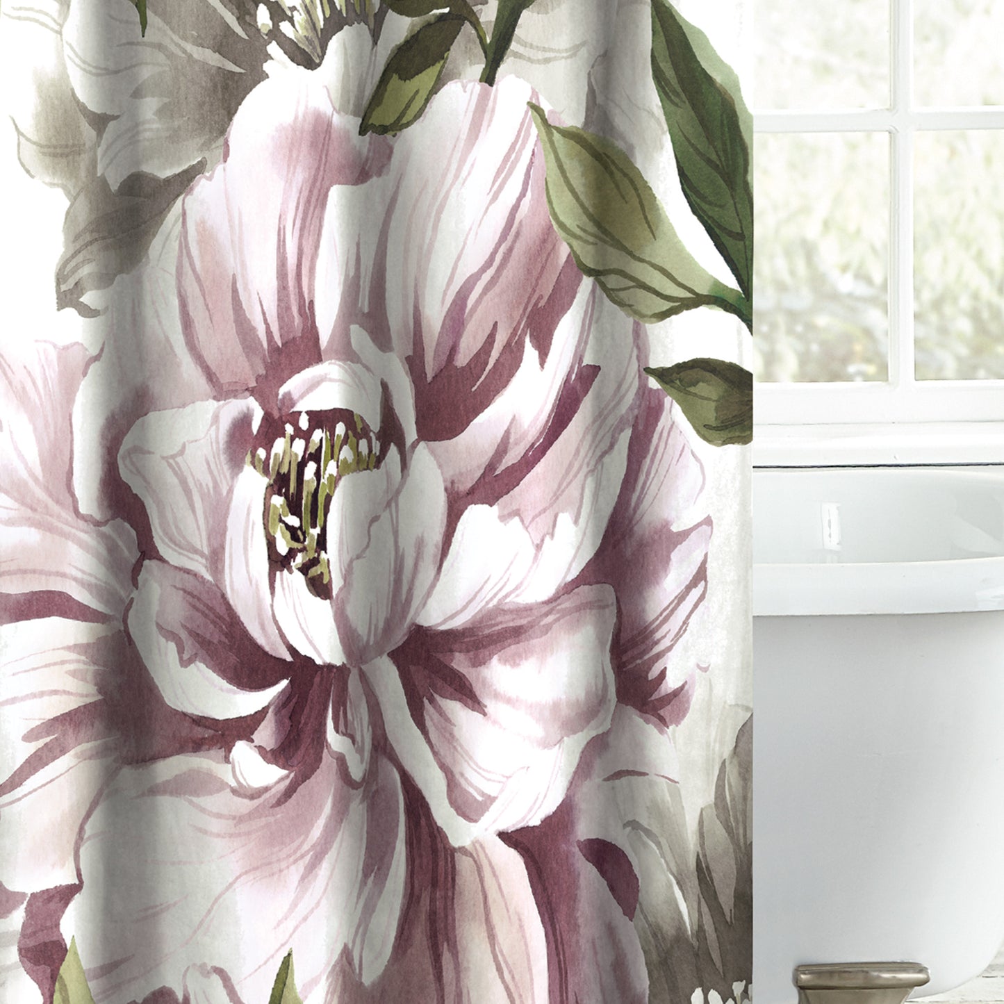 Peri Home Peony Blooms Shower Curtain