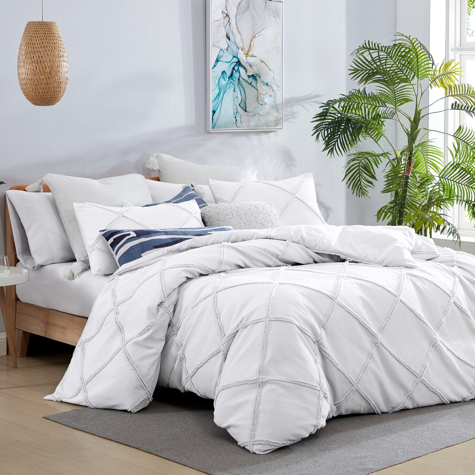 Dkny loft stripe discount comforter set indigo